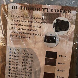 Green Outdoor TV Cover – Waterproof & Weatherproof (Fits 52"-55")